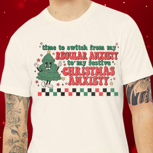 Christmas Anxiety Adult T-Shirt
