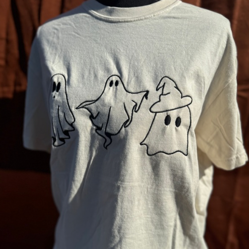 Ghost Tee Embroidered