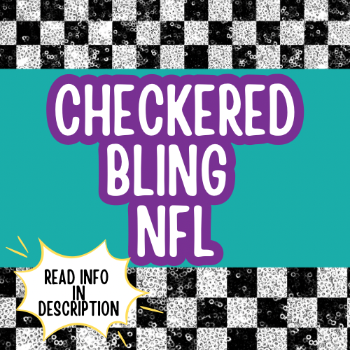 Checkered Bling NFL SWEATSHIRT ⭐️IMPORTANT INFO IN DESCRIPTION BOX⭐️