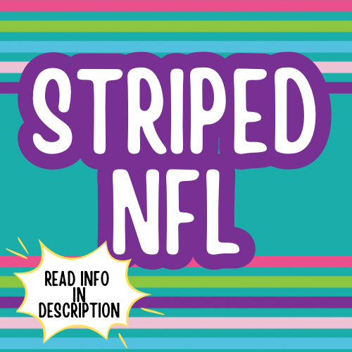 Striped NFL TSHIRT ⭐️IMPORTANT INFO IN THE DESCRIPTION⭐️