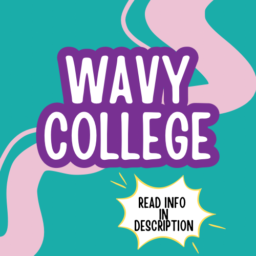 Wavy College TSHIRT⭐️IMPORTANT INFO IN THE DESCRIPTION⭐️