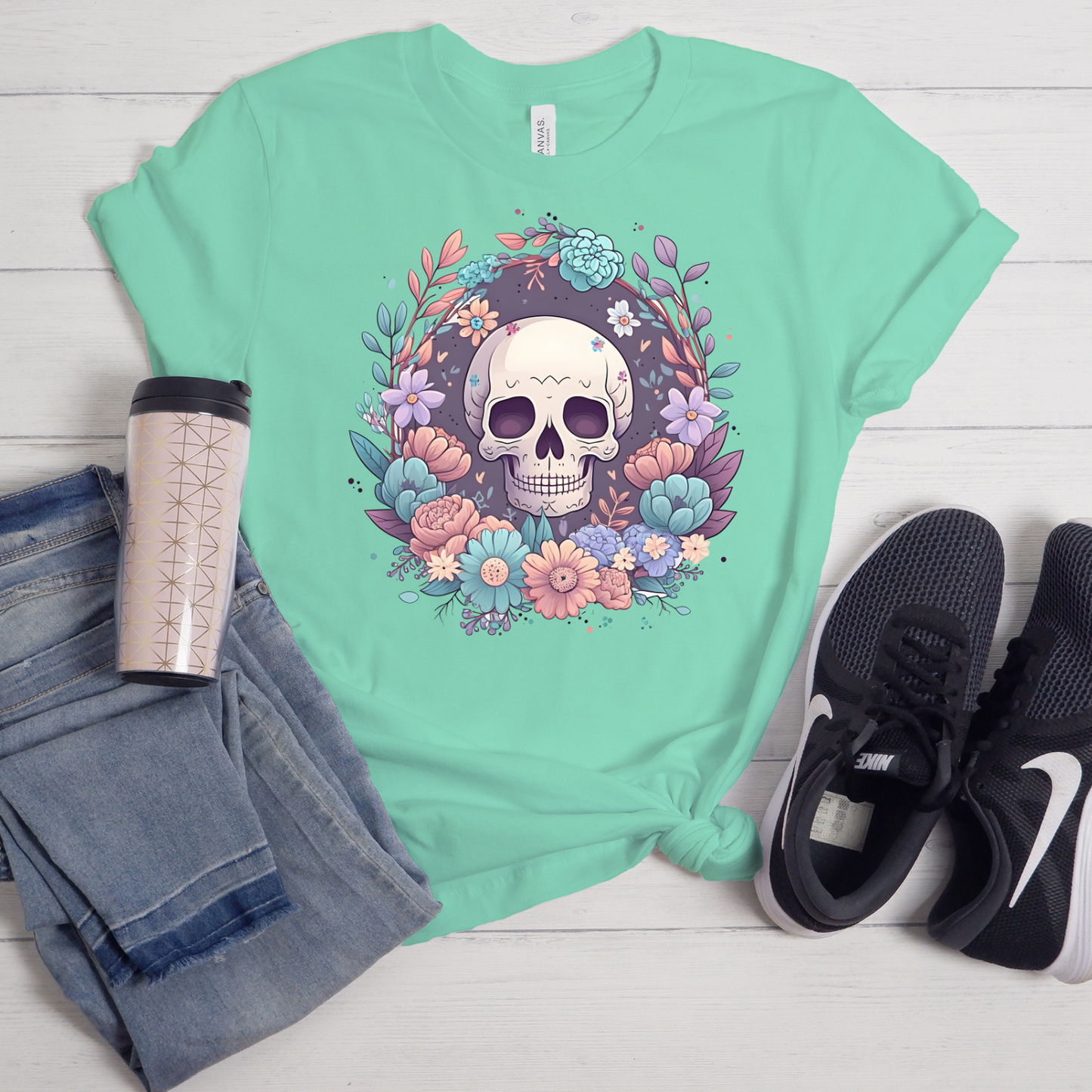 DFT: Floral Skull