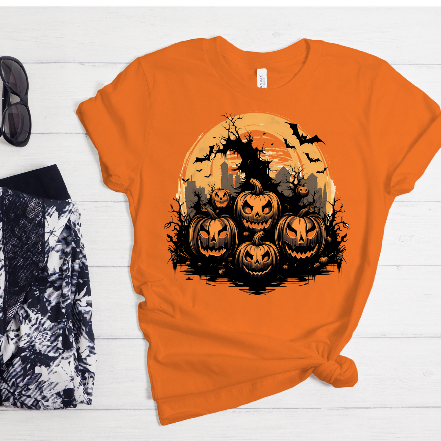 DFT: Haunted House with pumpkins