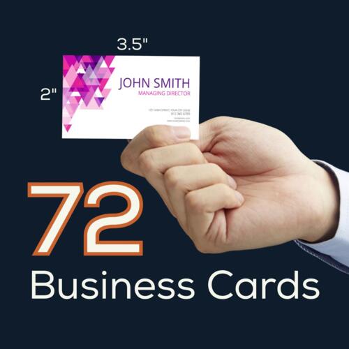 72 Double Sided Business Cards Thumbnail