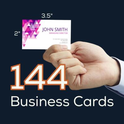144 Double Sided Business Cards Thumbnail
