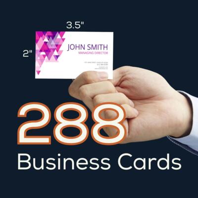 288 Double Sided Business Cards Thumbnail