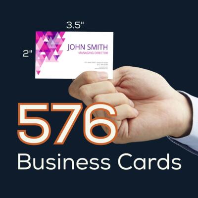 576 Double Sided Business Cards Thumbnail