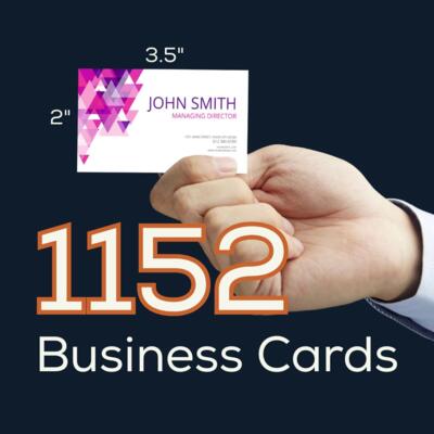 1152 Double Sided Business Cards Thumbnail