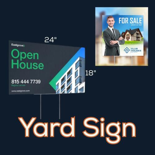 24" x 18" Double Sided Yard Sign Thumbnail